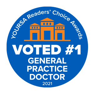 YOURSA Readers' Choice Awards - Voted #1 General Practice Doctor 2021 YOURSA Readers' Choice Awards - Voted #1 General Practice Doctor 2021