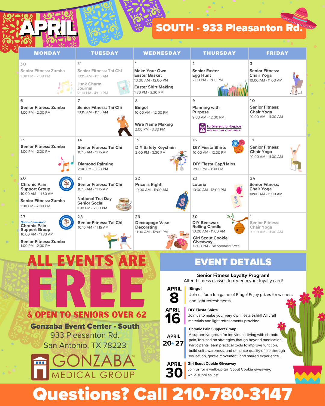 Event calendar   south