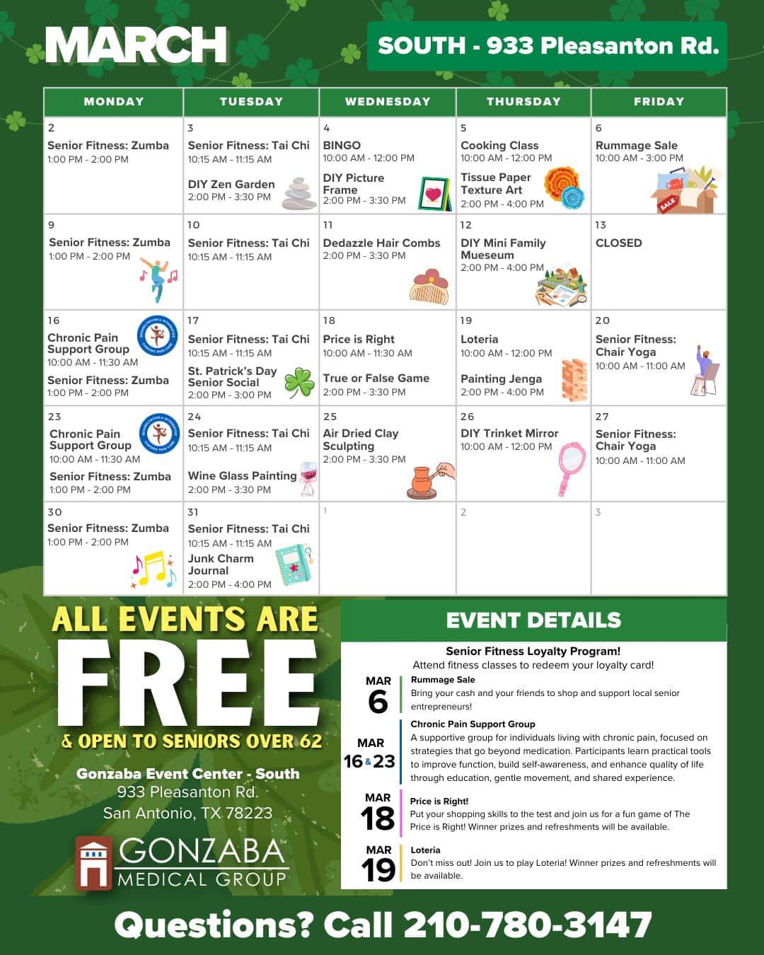 Event calendar   south