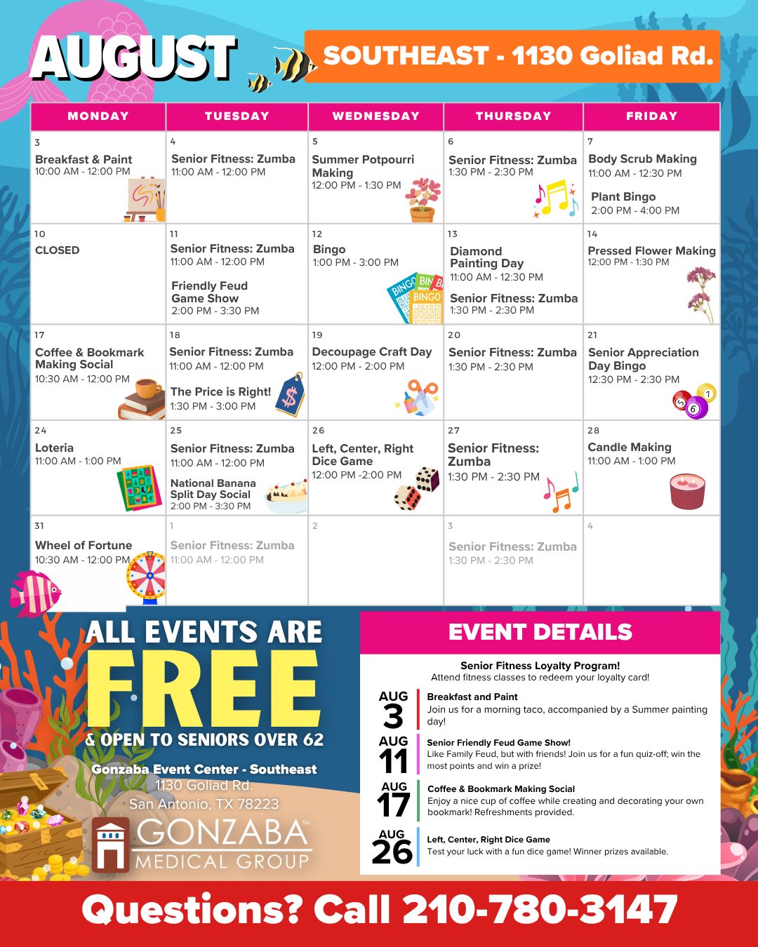 Ec august event calendar  x se