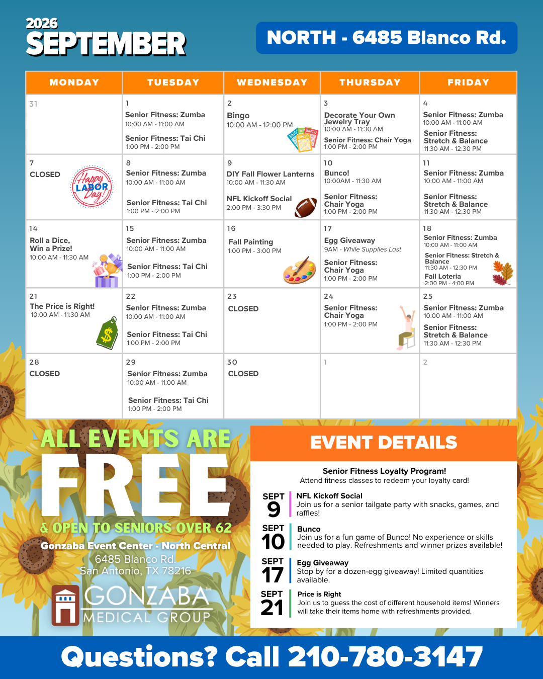 ec sept event calendar 1080x1350 north | gonzaba medical group Ec sept event calendar x north
