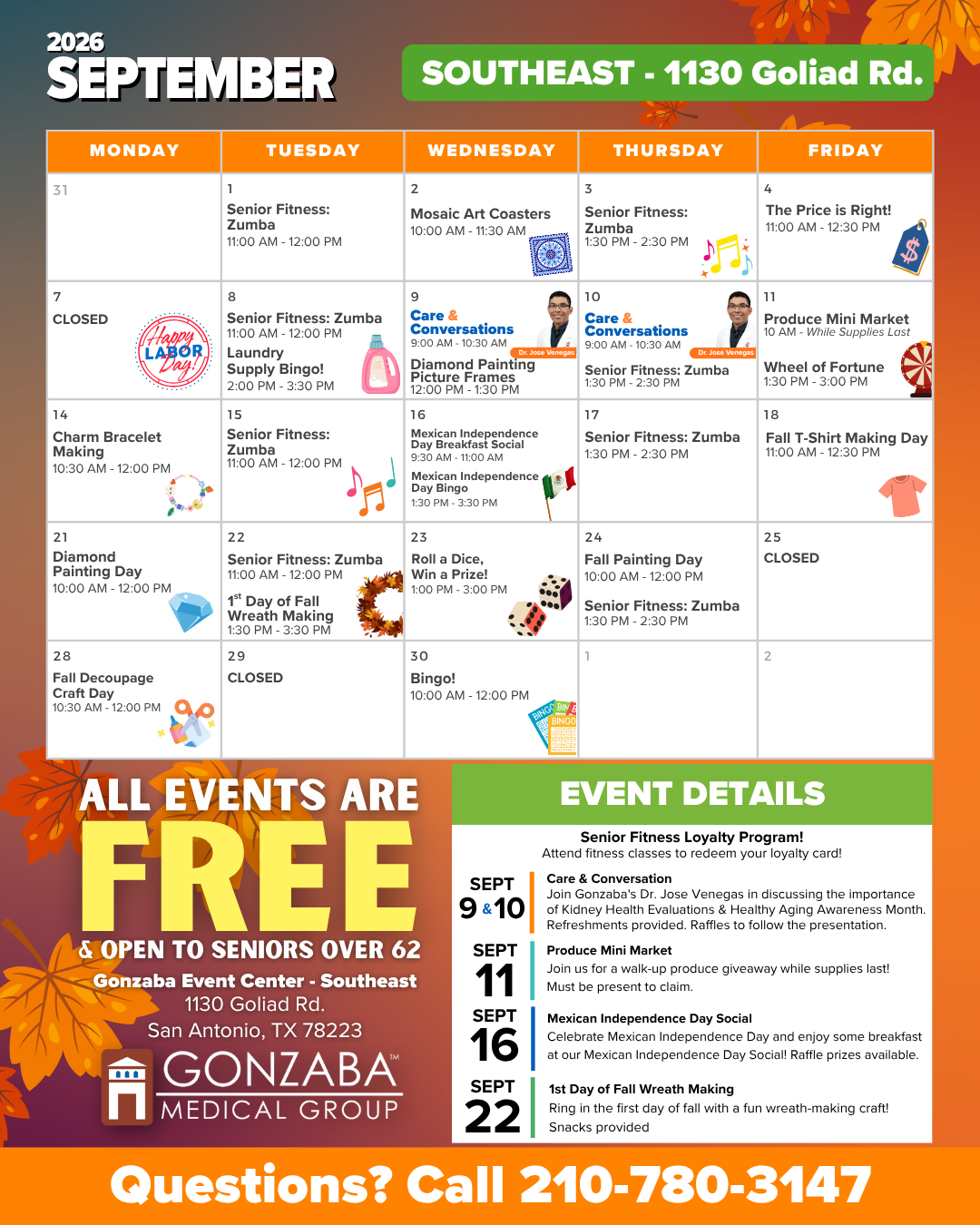 ec sept event calendar 1080x1350 southeast | gonzaba medical group Ec sept event calendar x southeast